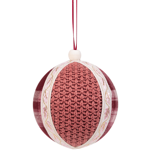 Northlight 4ct. Plaid & Knitted Christmas Ball Ornaments