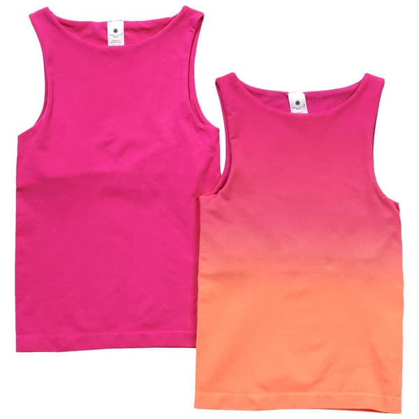 Girls &#40;7-14&#41; Yogalicious&#40;R&#41; 2pk. Ombre Tank Tops - image 