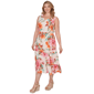 Plus Size Ruby Rd. Renaissance Romance V Neck Floral Midi Dress - image 2