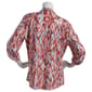 Plus Size Emily Daniels 3/4 Sleeve Button Down Abstract Blouse - image 2