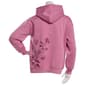 Juniors No Comment Fleece Foil Screen Pull Over Hoodie - Mauve - image 3