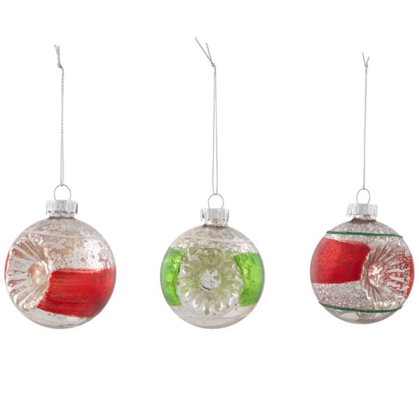 Northlight Seasonal 9ct. 2-Finish Christmas Ornaments