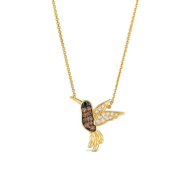 Le Vian(R) 14kt. Honey Gold(tm) & Diamonds Hummingbird Pendant - image 