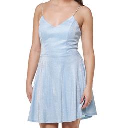 Juniors Crystal Doll Fairy Dust Lace Up  A-Line Dress