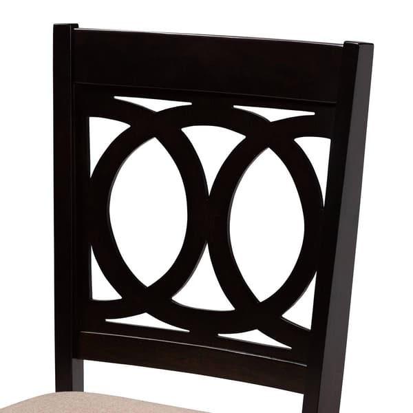 Baxton Studio Rita Modern Dark Brown Wood 5pc. Dining Set