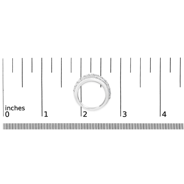 Haus of Brilliance 2ctw. Lab Grown Diamond 3 Row Band Ring