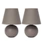 Simple Designs Mini Ceramic Globe Table Lamp - Set of 2 - image 9