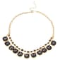 Ashley Cooper(tm) Gold-Tone & Black Rhinestone Statement Necklace - image 1
