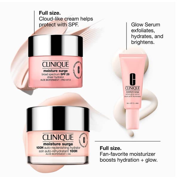 Clinique Glow from AM to PM Moisture Surge Skincare Gift Set