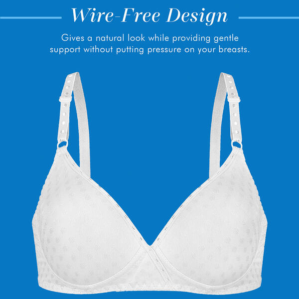 Womens Bestform Patterned Wire-Free Cotton Bra 5006238 - Boscov's
