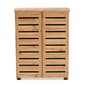Baxton Studio Adalwin Oak Brown Wood 2-Door Shoe Storage Cabinet - image 3