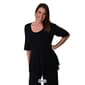 Plus Size 24/7 Comfort Apparel Elbow Sleeve Top - image 4