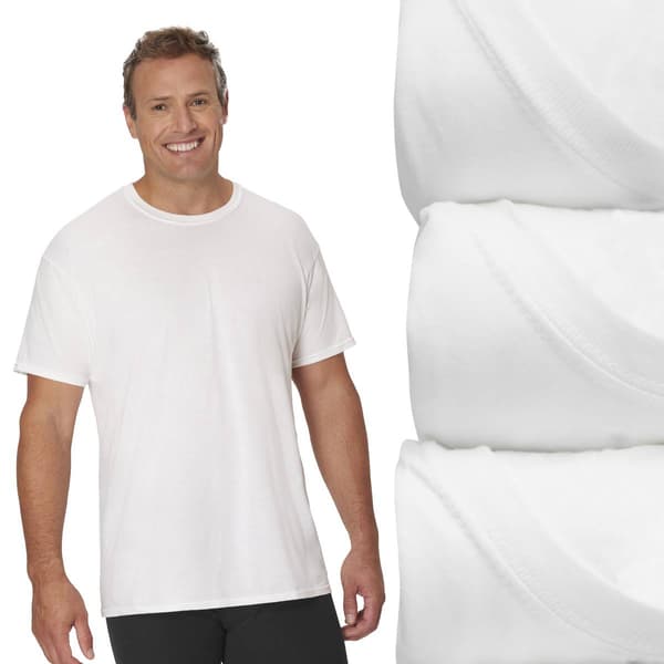 Mens Big & Tall Hanes Ultimate® 3pk. Tee - White
