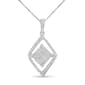 Haus of Brilliance 10kt. White Gold 1/3ctw. Diamond Pendant - image 1