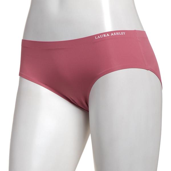 Womens Laura Ashley(R) Ribbed Laser Hipster Panties - LS8444AW - image 