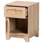 Baxton Studio Elsbeth Light Brown Wood 1-Drawer End Table - image 2