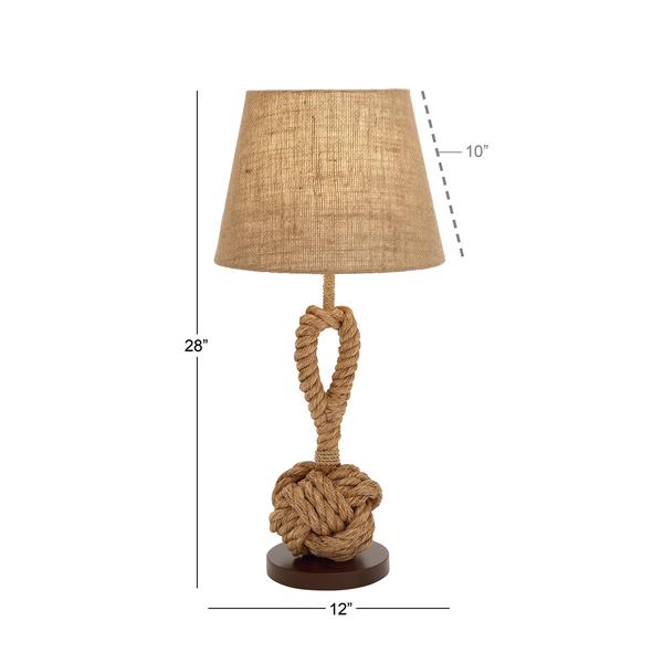 9th & Pike® Brown Metal Rustic Table Lamp