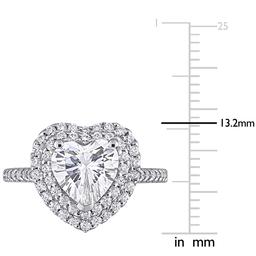 Gemstone Classics™ 10kt. White Gold 2 5/8ctw. Moissanite Ring