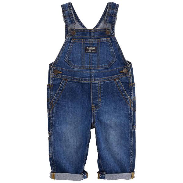 Baby Boy &#40;12-24M&#41; OshKosh B''Gosh Denim Classic Overalls - image 