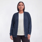 Plus Size Napa Valley Long Sleeve Waffle Knit Open Front Cardigan - image 1