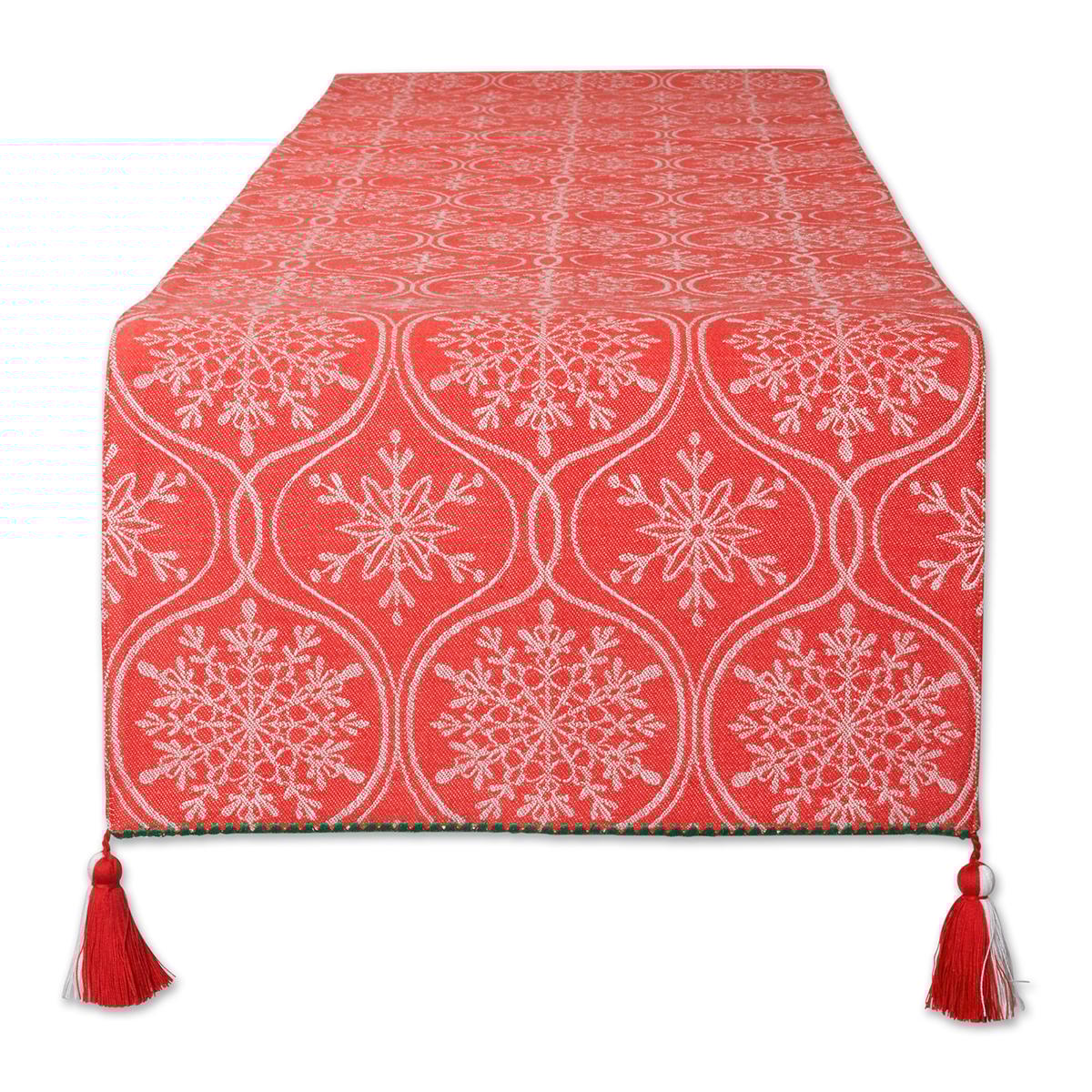 DII® Joyful Snowflakes Reversible Jacquard Table Runner