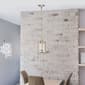 Lalia Home 1-Light Adjustable Cylindrical Clear Glass Pendant - image 4