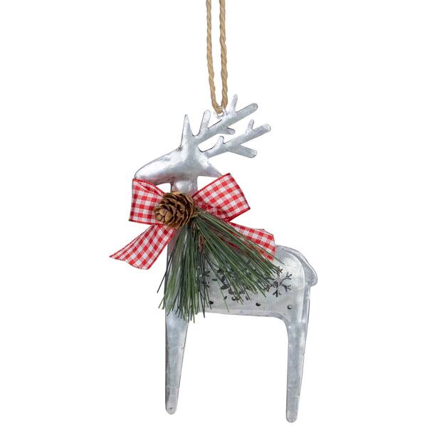 Northlight Seasonal Metal Reindeer Christmas Ornament - image 
