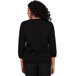 Womens Alfred Dunner Cityscape Argyle Heat Set Sweater