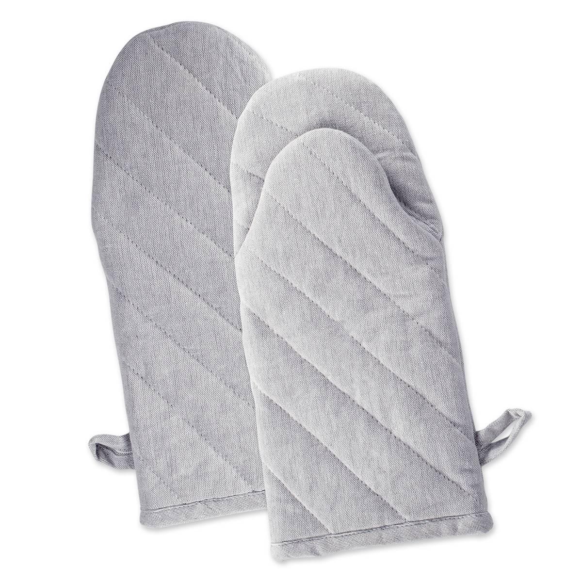 DII® Solid Chambray Oven Mitt Set Of 2