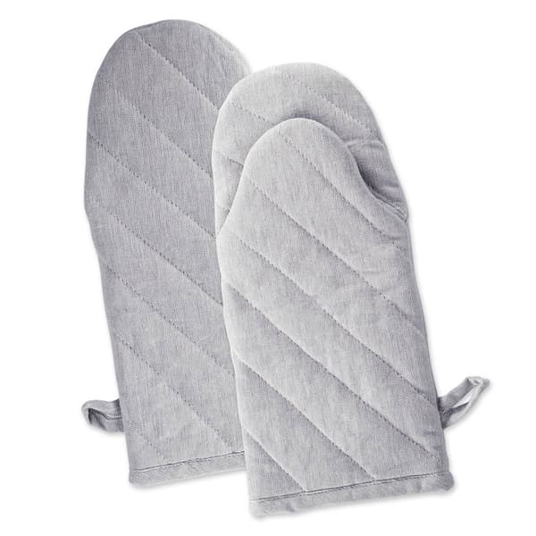 DII(R) Solid Chambray Oven Mitt Set Of 2 - image 
