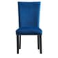 Elements Francesca Grey Velvet Side Chair Set - image 3