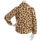 Juniors Pink Rose Sherpa Leopard Quarter Zip Pullover - image 3