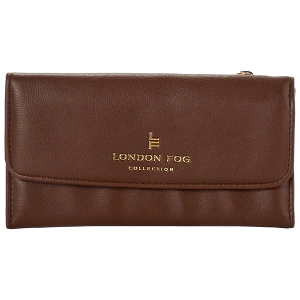 Womens London Fog Long Tri-Fold Wallet - image 