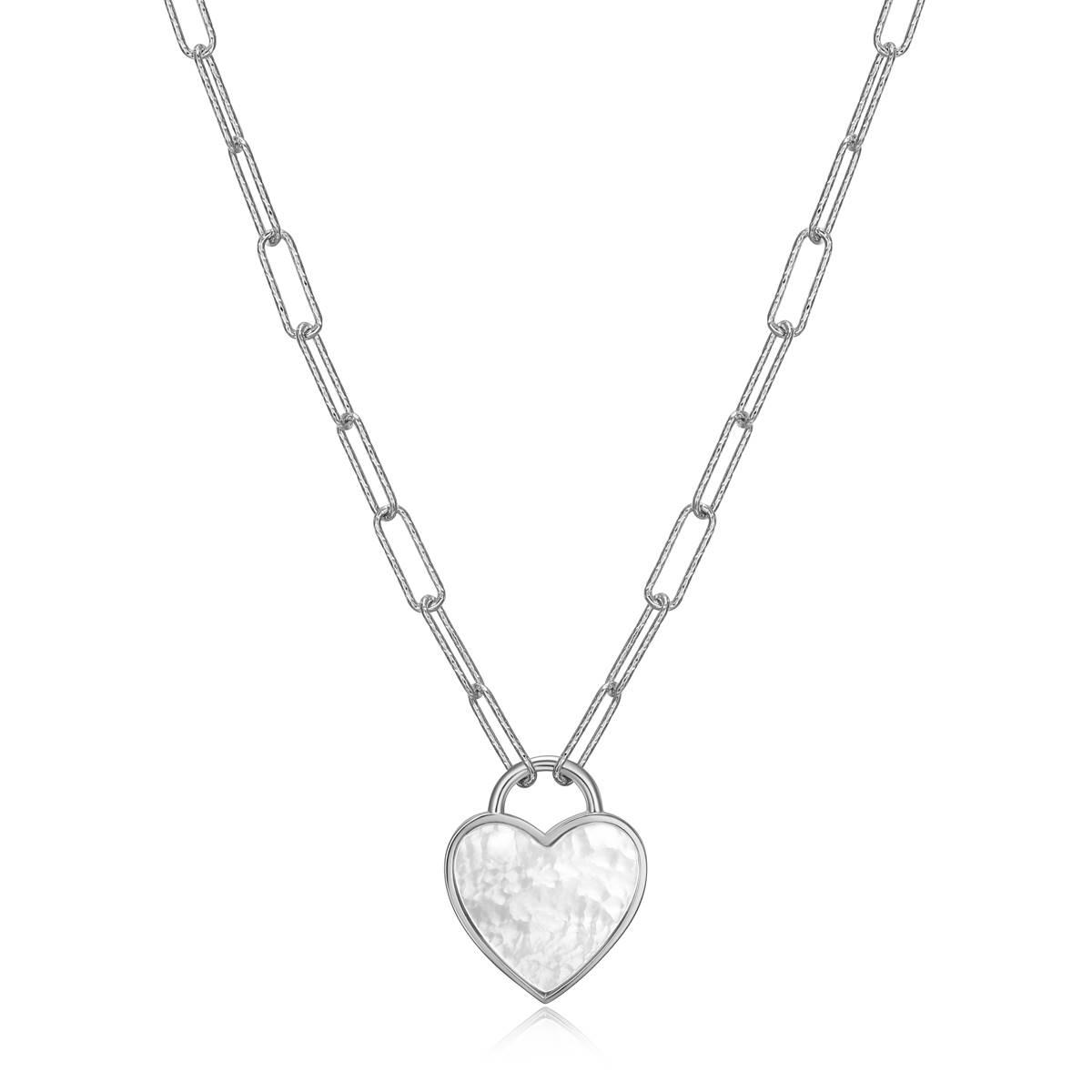 Forever Facets Sterling Silver Mother of Peal Necklace