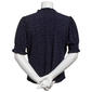 Womens Adrianna Papell Short Sleeve Ruffle V-Neck Blouse - image 2