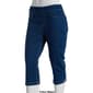 Petite Erika Joey Slit Hem Denim Capri - image 4