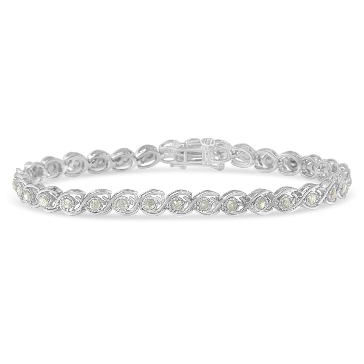 Diamond Classics™ Diamond Sterling Silver Link Bracelet
