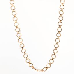 Design Collection Gold-Tone Circle Chain Necklace