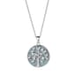 Silver Plated Brass & Cubic Zirconia Tree of Life Pendant - image 1