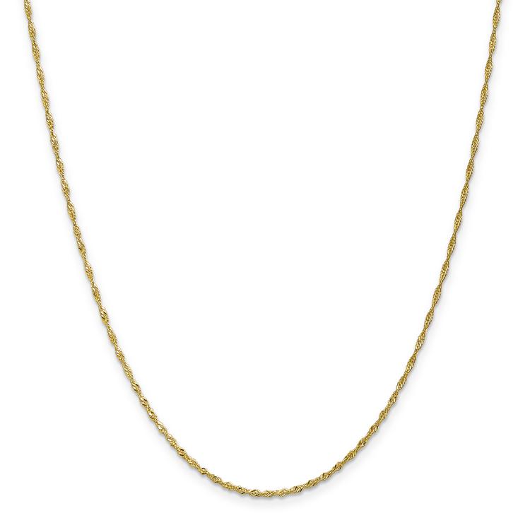 Gold Classics(tm) 10kt. 1.4mm 16in. Singapore Chain Necklace