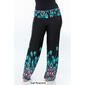 Plus Size White Mark Printed Palazzo Pants-Peacock - image 7