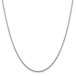 Gold Classics(tm) 10kt. White 1.3mm 24in Cable Chain Necklace