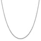 Gold Classics&#40;tm&#41; 10kt. White 1.3mm 24in Cable Chain Necklace - image 1