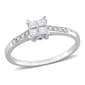 Diamond Classics(tm) 14kt. White Gold 1/4ctw. Diamond Quad Ring - image 1