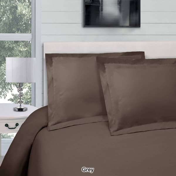 Superior 300 Thread Count Solid Egyptian Cotton Duvet Cover Set