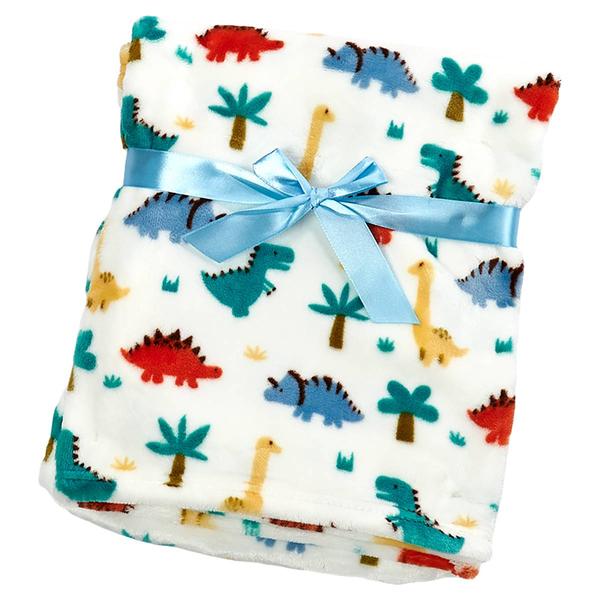 Baby Elements Dinosaur Soft Plush Blanket - image 