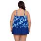 Plus Size American Beach Island Time Blouson Tankini Swim Top - image 2