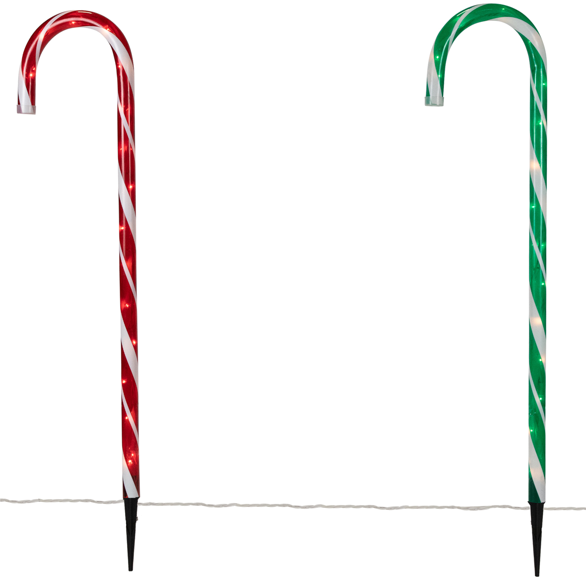 Northlight Candy Cane Christmas Pathway Markers - Set of 6
