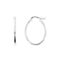 Danecraft 20mm Sterling Silver Oval Hoop Earrings - image 1