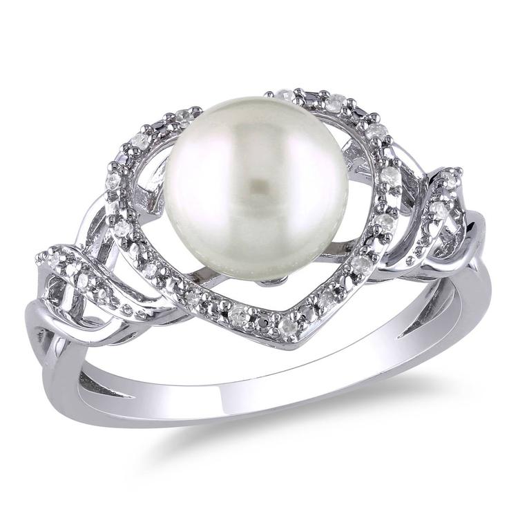 Gemstone Classics(tm) 1/10ct. Freshwater Cultured Pearl Ring